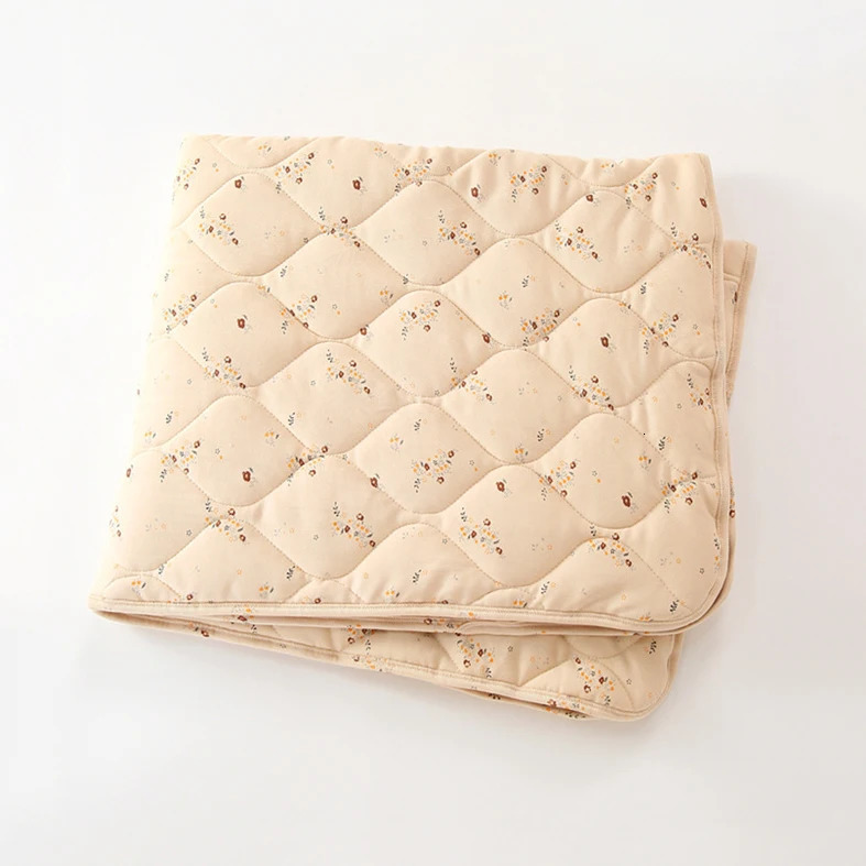 Autumn Winter Warm Print born Blanket Cotton Warm Baby Quilt 85*100cm 240627