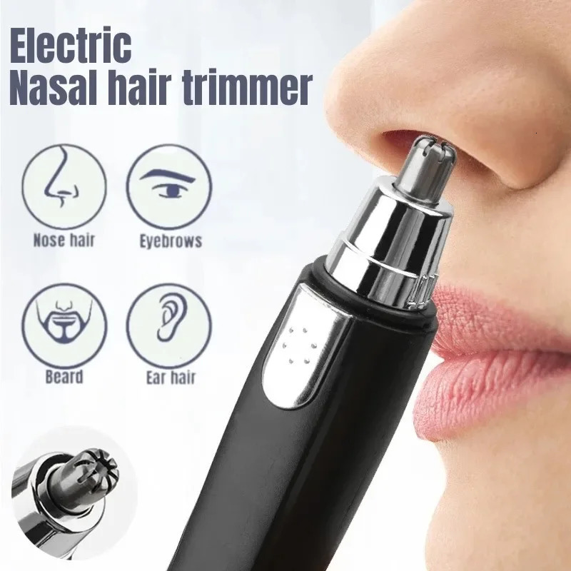 Electric Nose Hair Trimmer Implement Shaver Clipper Men Women Ear Neck Eyebrow Trimmer Shaver Man Clean Trimer Razor 240627