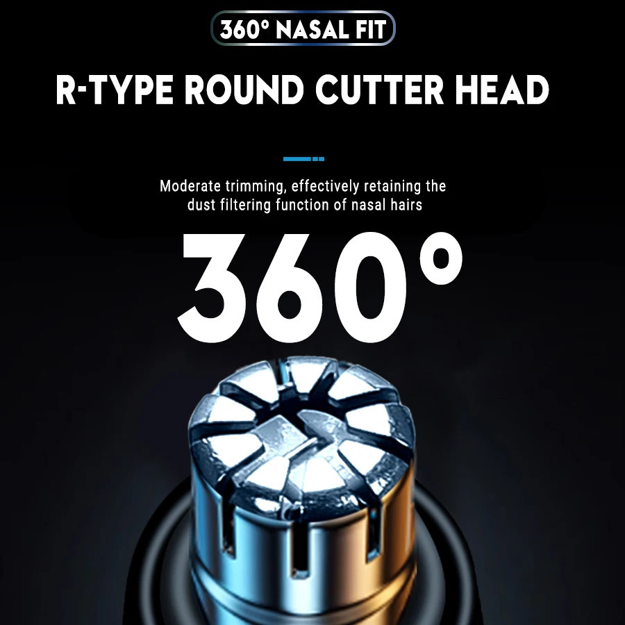 Nose Hair Trimmer Stainless Steel Eyebrow Auto Trimmer Suitable For Nose Hair Razor Washable Portable Nose Hair Trimmer 240627