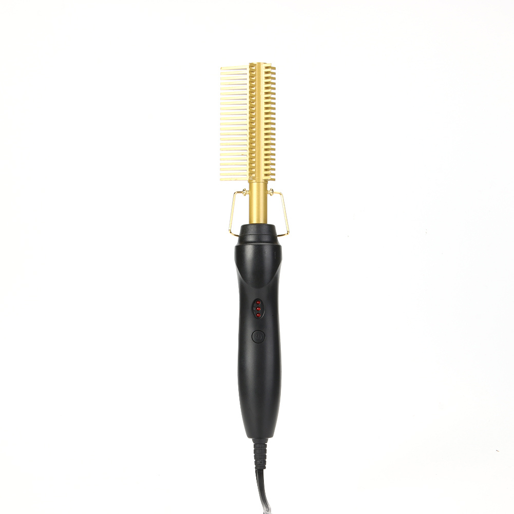 Straightener Curler Electric Hot Comb Hair Smooth Iron Straightening Brush F628-20
