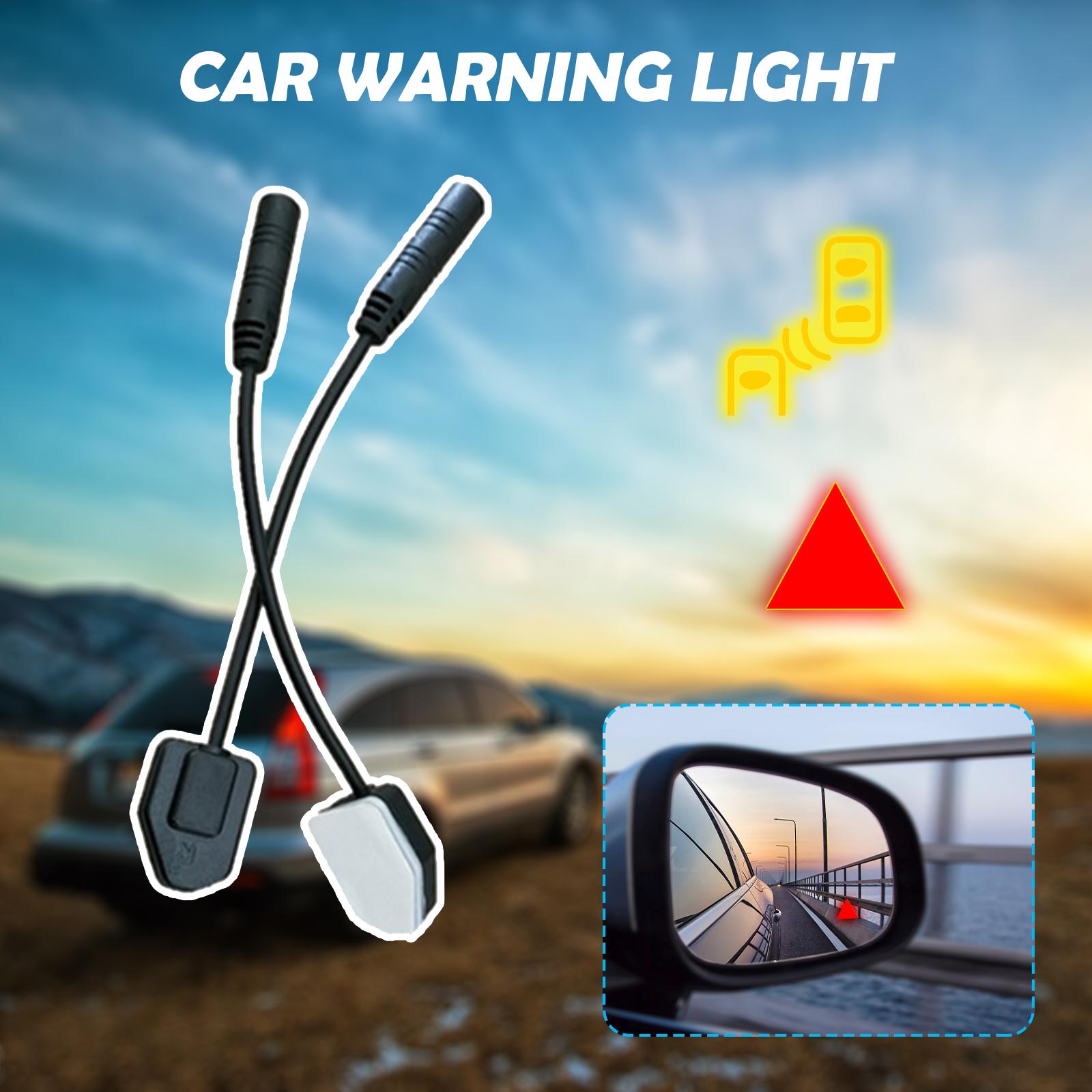 Car Blind Spot Monitoring System BSD Lens Light LED Indicator Alarm Radar Safety Drive Ultrasonic Sensor Rear Cross TrafficAlert