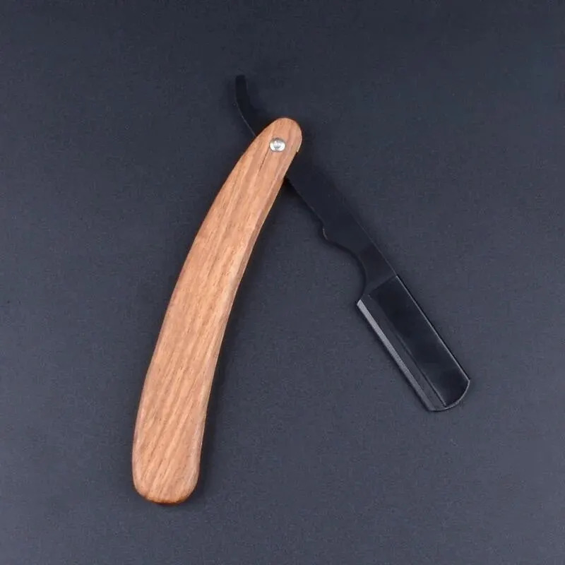 Beard Shaver Rosewood Fold Stainless Steel Beard Shaver Shave The Face Portable Folding Shaver For Men i240627