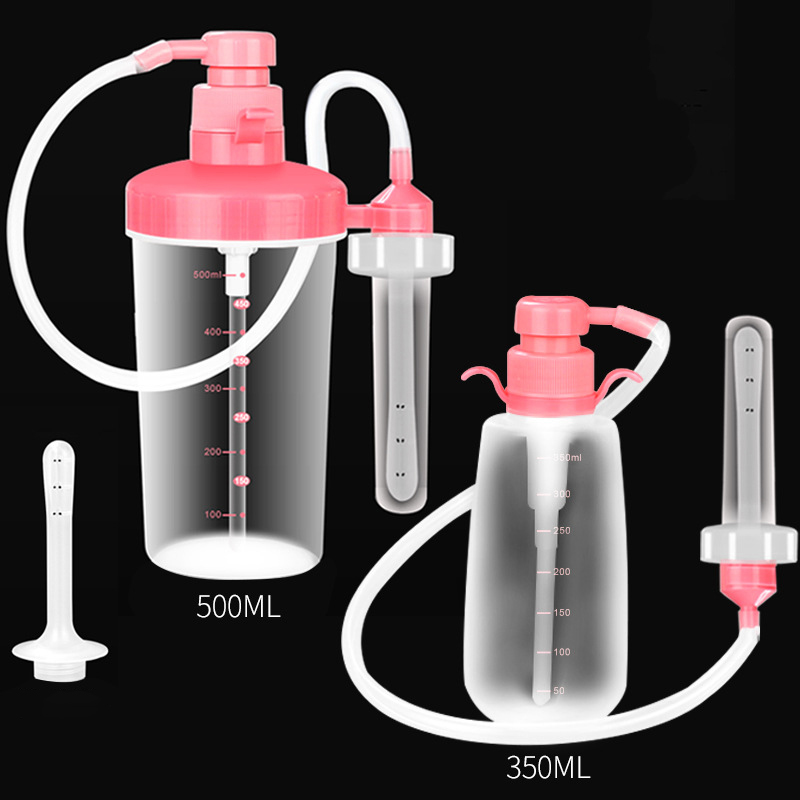 350ml/500ml Adult Female Vaginal Clearner Anal Douche Enema Reusable Medical Vagina Irrigator
