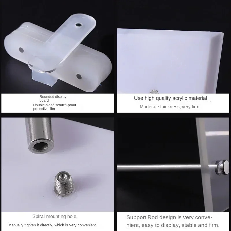 Nail Art Transparent Acrylic Dust-proof Display Stand Display Board Work Sample Display Frame Art Tools Nail Organizer A 240627