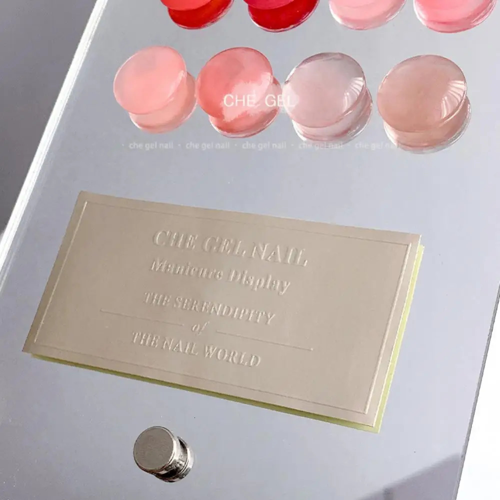 Manicure Display Racks Glass Color Card Easy To Color Display Tray Mixed Paint Board Nail Art Display Rack Acrylic Color Plate 240627