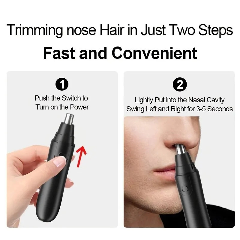 Electric Nose Hair Trimmer Implement Shaver Clipper Men Women Ear Neck Eyebrow Trimmer Shaver Man Clean Trimer Razor Remover Kit 240627