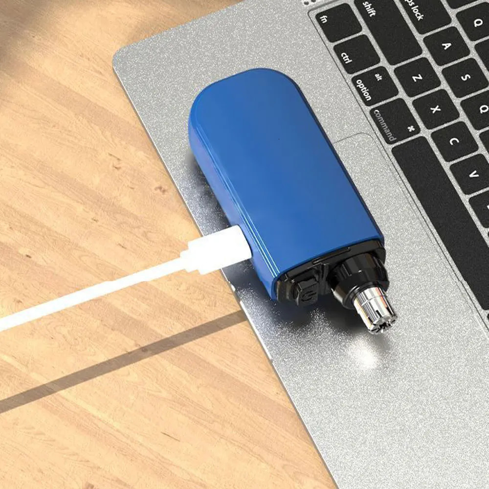 Cleanlook Portable Nose Hair Trimmer Electric Men Mini Nose Hair Remover Machine USB Charging Dual-Edge Blades Nose Trimmer 240627