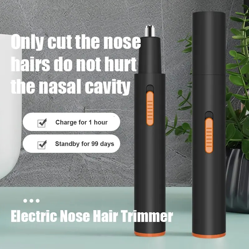 Electric Nose Hair Trimmer Usb Charging High Quality Electric Portable Men and Women Mini Nose Hair Trimmer 240627