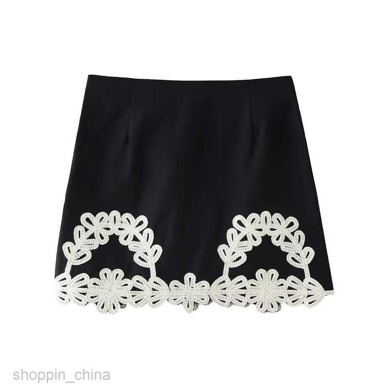 women Two Piece Dress Sets Women's Summer New Fashion Embroidered Vest+Short Skirt+Pants Set Three Piece