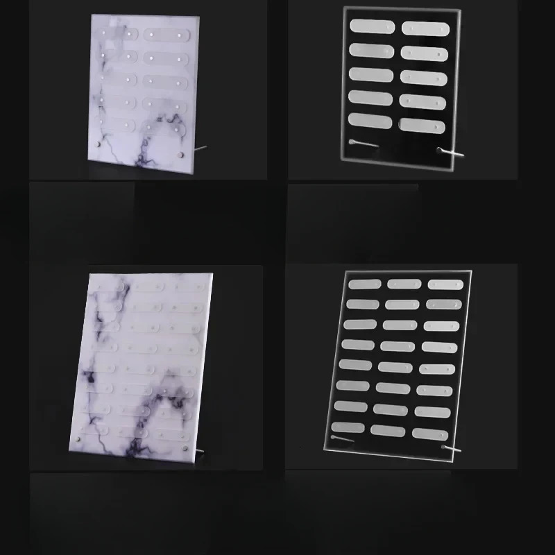 Nail Art Transparent Acrylic Dust-proof Display Stand Display Board Work Sample Display Frame Art Tools Nail Organizer A 240627