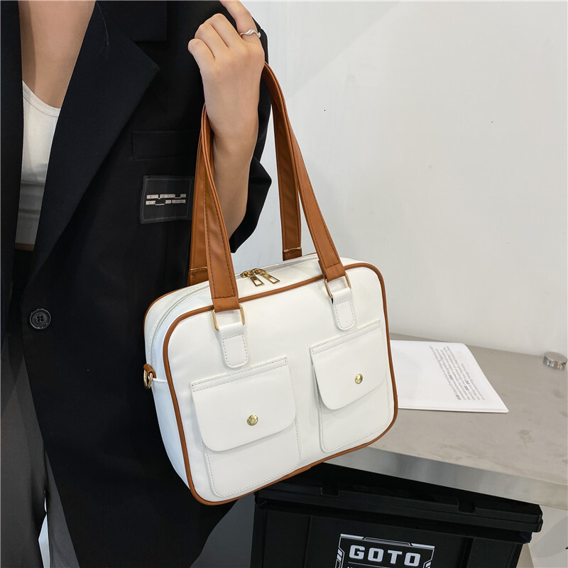 Casual Simple Women's Handbags Large Capacity Multiple Pockets Shoulder Bags Fashion Commute Lady Fiess Travel Bag 18.6 zhanyishengli