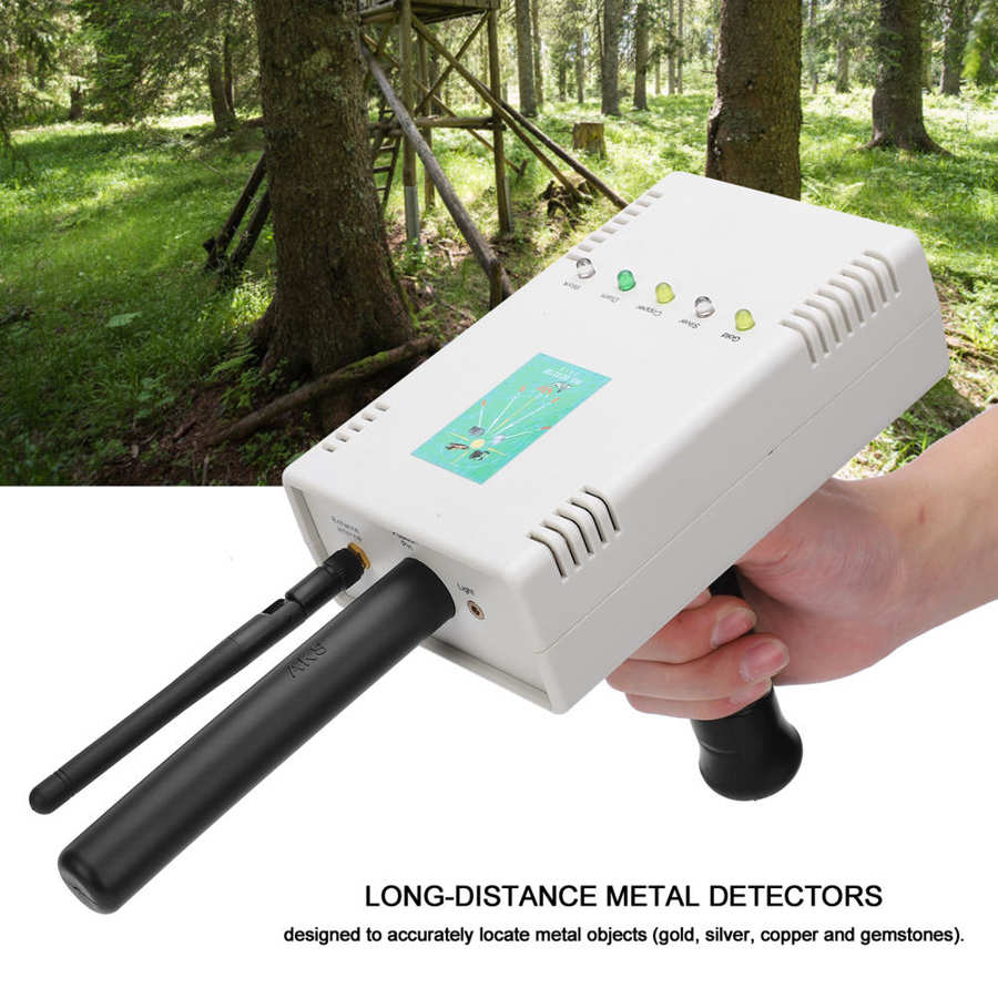 100- 240V Gems Underground Metal Detector 0 -1200m Long Range Seeking Finder for Gold Silver Copper Gemstones Treasure Finder