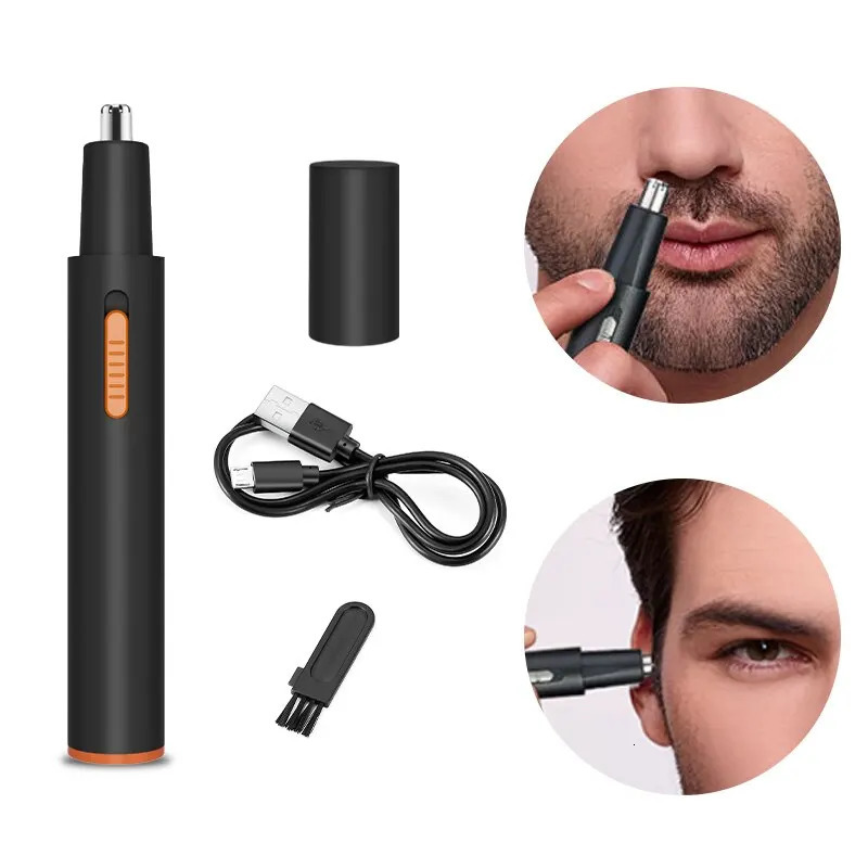 Electric Nose Hair Trimmer Usb Charging High Quality Electric Portable Men and Women Mini Nose Hair Trimmer 240627