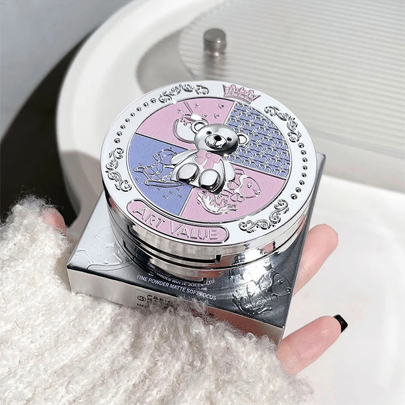 Concealer Air Cushion Fast Makeup Liquid Foundation Hard Take Off Makeup Women Makeup Replaceable Air Cushion Bear Powder 240627