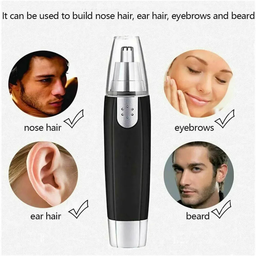 Electric Nose Hair Trimmer Implement Shaver Clipper Men Women Ear Neck Eyebrow Trimmer Shaver Man Clean Trimer Razor 240627