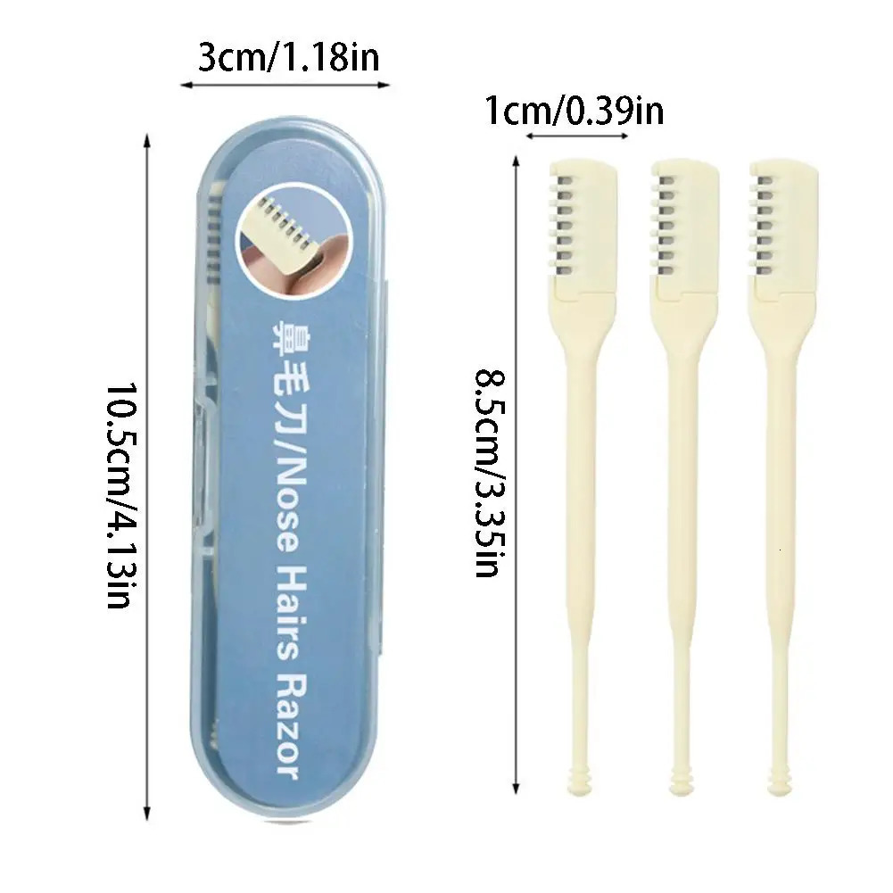 123pcs est Nasal Hair Cutter 360 Degree Rotating Clippers Nose Hair Trimmer For Women And Men Safe Portable Manual i240627