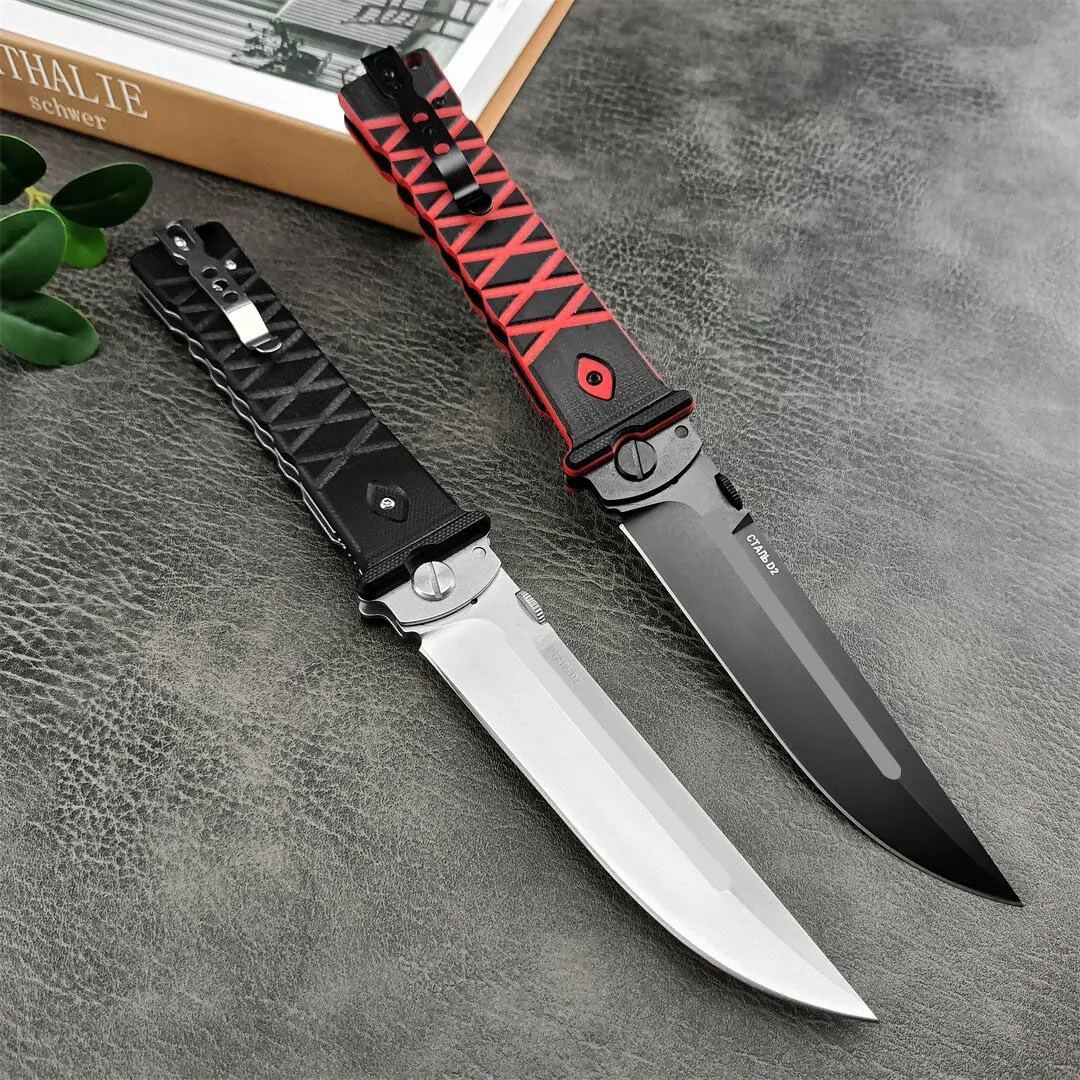2Models Tactical RUSSIA-HOKC Noks Finka Rocket Folding Knife 440c steel blade G10 handle Knives survival outdoor camping self-defense tools