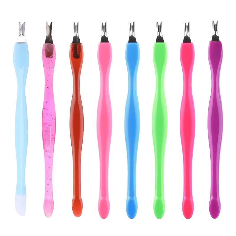 10Pcs Dead Skin r Nail Art Fork Cuticle r Nipper Pusher Trimmer Stainless Steel Pedicure Nails Care Nail Tools 240627
