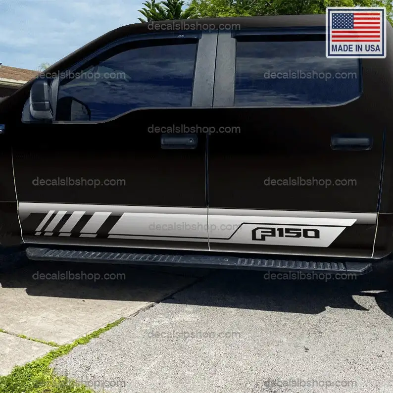 Ford F150 Stripes Sidedoor Decals Stickers Vinyl Side Doors Decal Graphic F-150 u