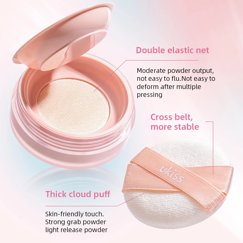 Jelly Loose Powder Oil Control Waterproof Makeup Oil-control Longlasting Lightweight Breathable and Sweatproof For All Ski 240627