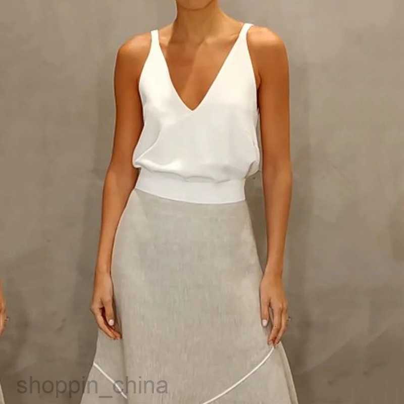 Basic Casual Women Dresses Fashion New Casual Polo Collar Sleeveless Loose Solid Pants Two Piece Set