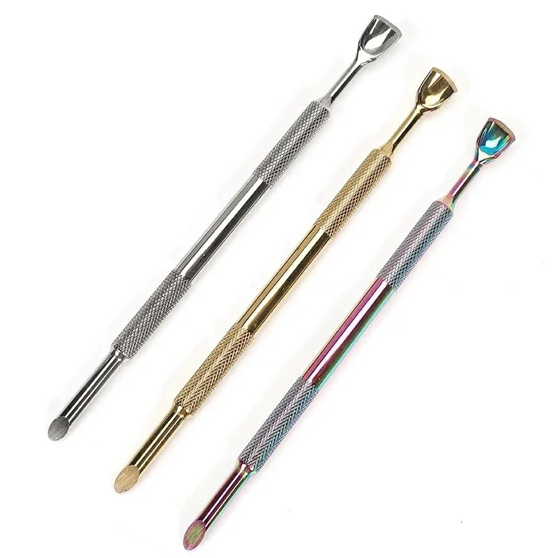 Double-ended Stainless Steel Cuticle Pusher Dead Skin Push r for Pedicure Manicure Nail Art Cleaner 240627