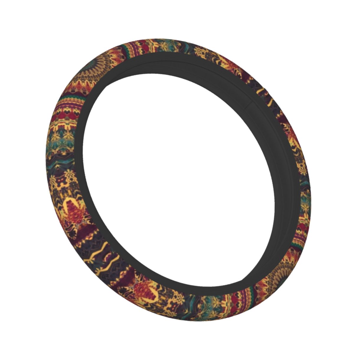38cm Car Steering Wheel Cover Mandala Elastic Bohemian Boho Braid On The Steering Wheel Cover Case Car Accessories