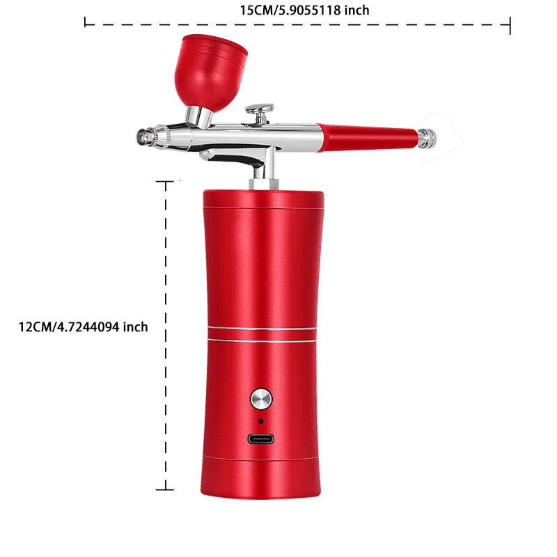 Airbrush Nail With Compressor Portable Airbrush For Nails Cake Painting Airbrush Nail Art Paint Air Brush Kit With 240627