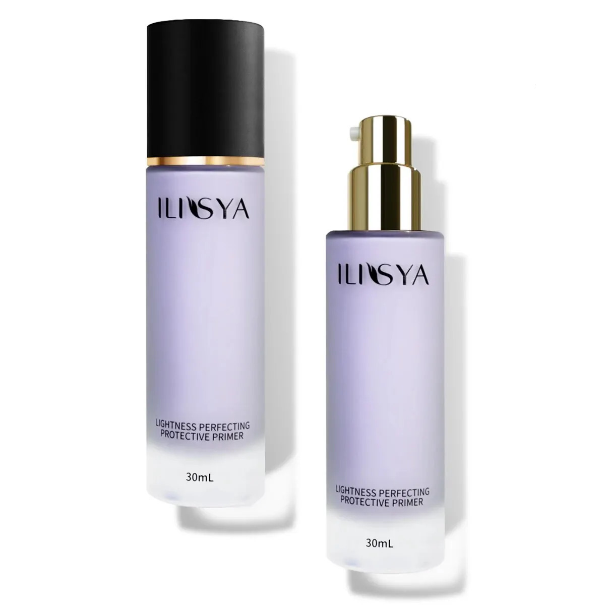 Ilisya Purple Liquid Foundation Face Makeup Cream Cosmetics Lavender LIquid Base Concealer Hydrating Pore Minimizer 30ml 240627
