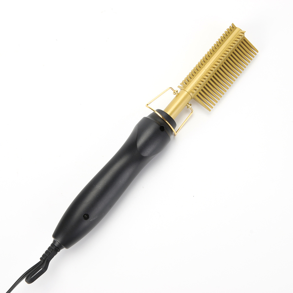 Straightener Curler Electric Hot Comb Hair Smooth Iron Straightening Brush F628-20