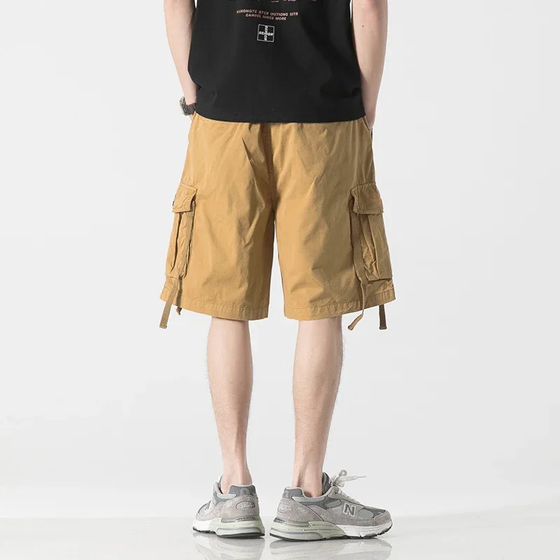 Big Size Cargo Shorts Men 100% cotton Tactical Patch Pockets Short Pants Outdoor Fishing Military Camo 240620