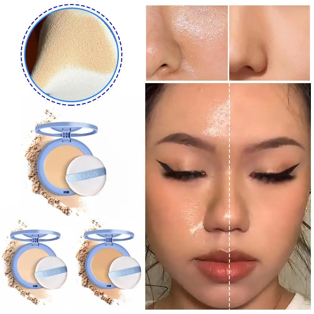 Silk Soft Mist Powder Cake Long-lasting Oil Control Coverage Face Blemishes Air Cushion BB Cream Foundation Even Skin 240627