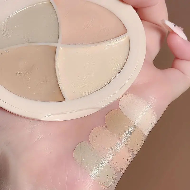 Four-color Concealer Concealer Spots Tear Grooves Law Lines Dark Circles Brighten And Even Skin Tone 240627