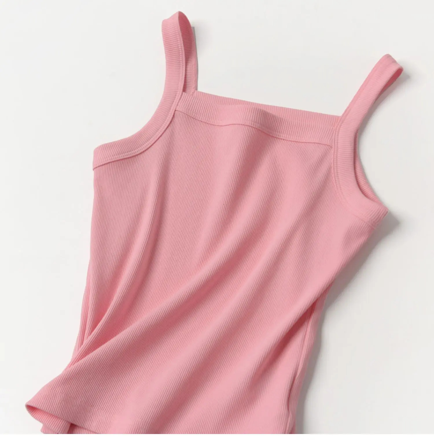 Summer Crop Top Girls Cotton Tank Tops for Kids Baby Sleeveless Top Teenager Underwear Toddler T-shirts 240627