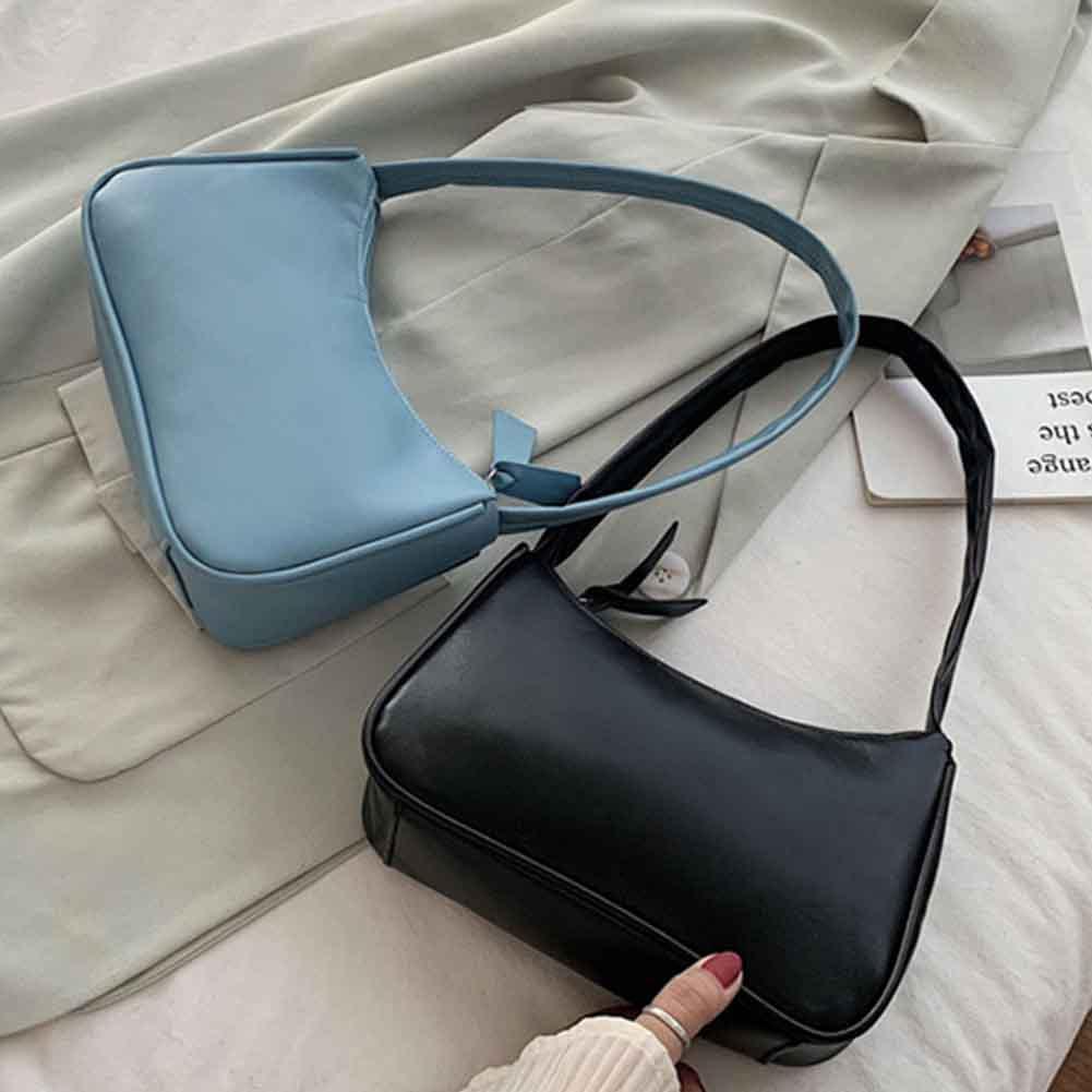 Handle Bag Women Retro Handbag PU Leather Shoulder Totes Underarm Vintage Top Handle Bag Female Small Subaxillary Bag for Women