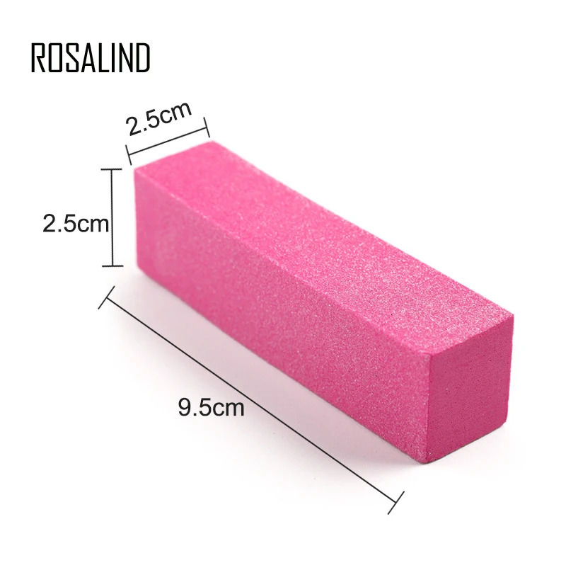 Pink Buffing Sanding Files Block Pedicure Manicure Care Sponge Nail Art Buffer Grindig Polishing No Hurt Nail Art Tools 240627