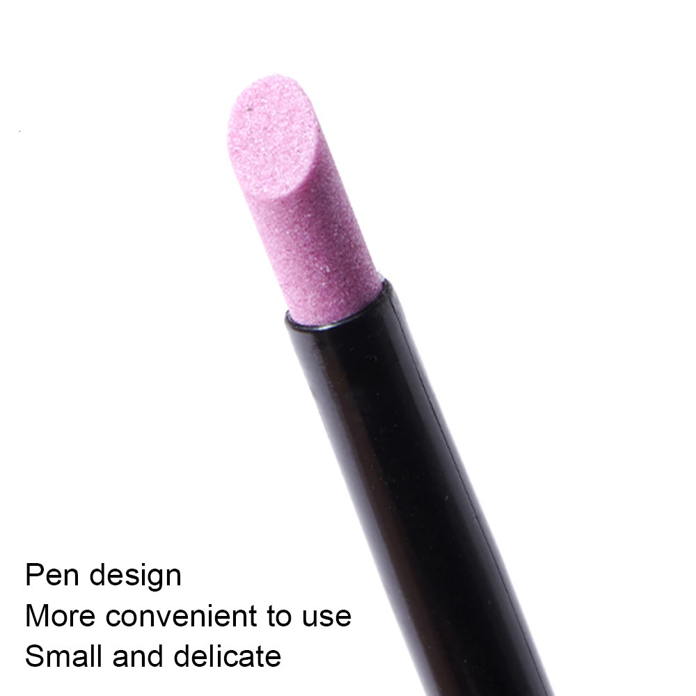 Quartz Stone Scrub Nail File Rods Cuticle r Dead Skin r Perfect Gift Lightweight Portable Handy Use Manicure Tools 240627