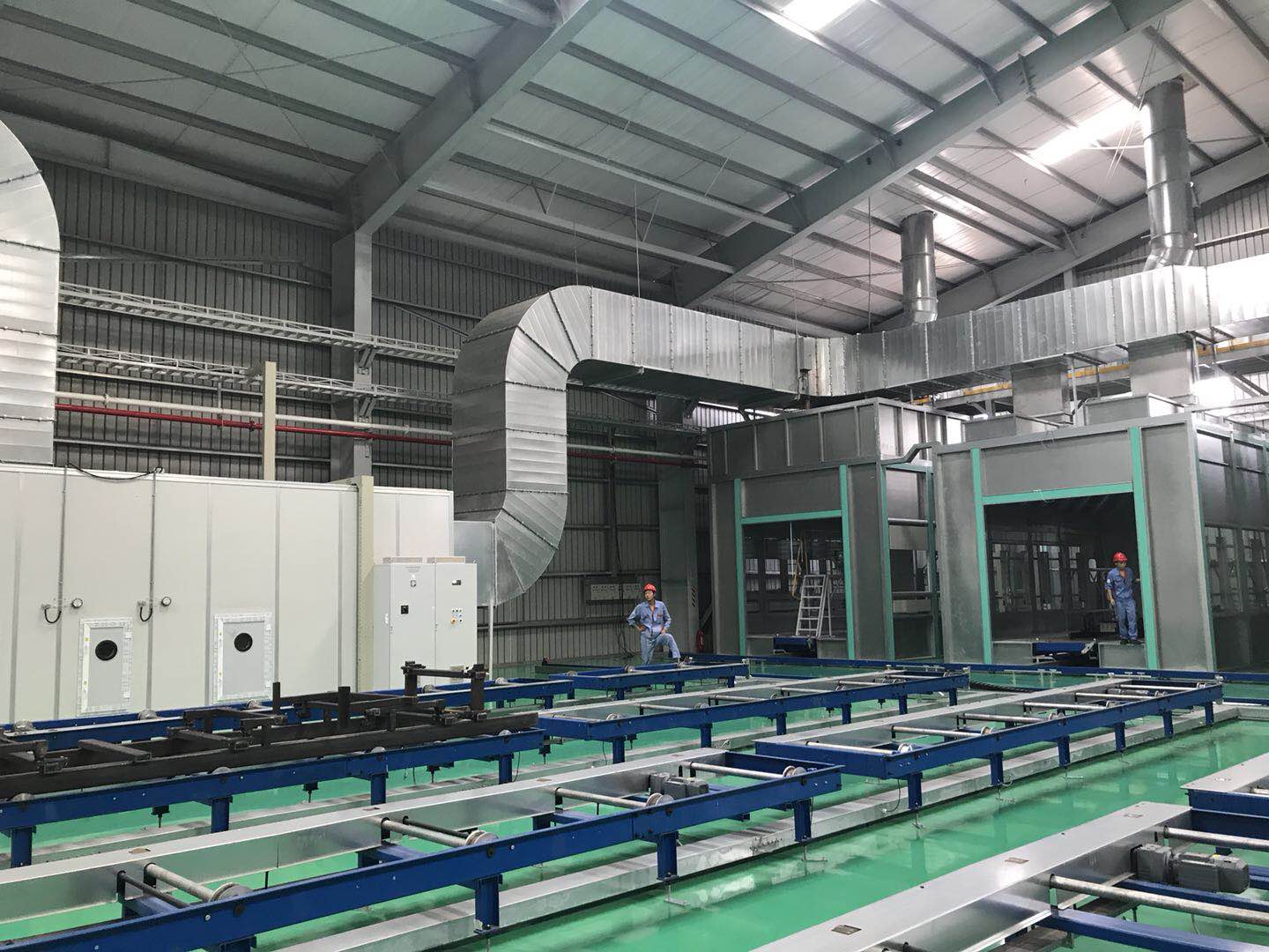 Painting equipment Sled conveying system