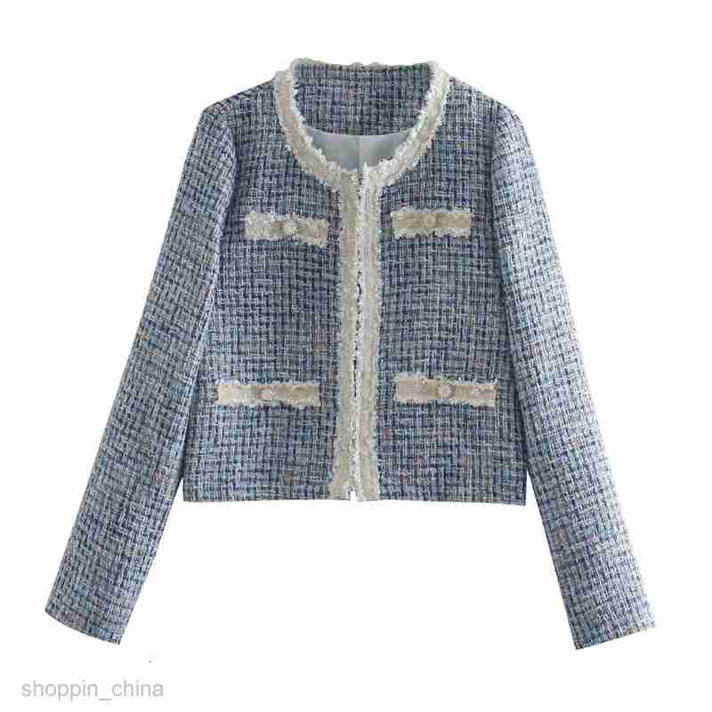 Women Jackets Coats Spring Monsoon Fashion New Small Fragrance Style Pattern Short Jacket Top Coat Women
