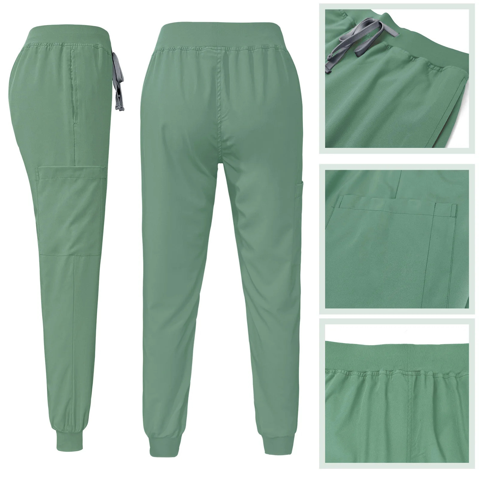 Slim Fit Scrubs Uniform Women Scrub Sets Nursing Accessories Hospital Surgery Gowns Dental Clinic Beauty Salon Workwear 240620