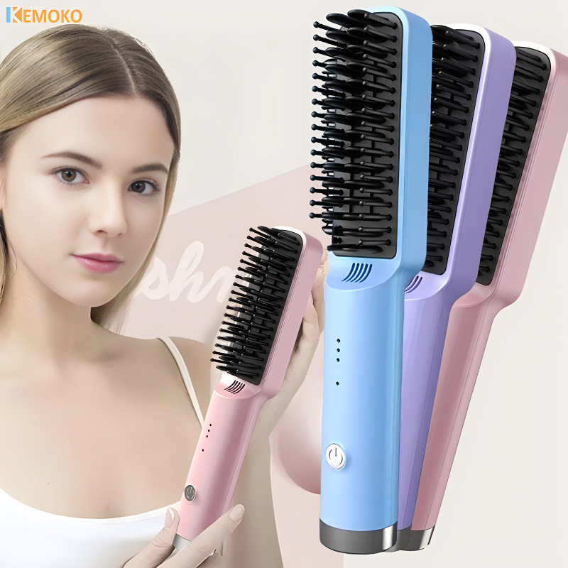 Electric Hot Straight Home Use Curly Hair Two-in-one Comb Three-speed Temperature For Different Needs F628-40