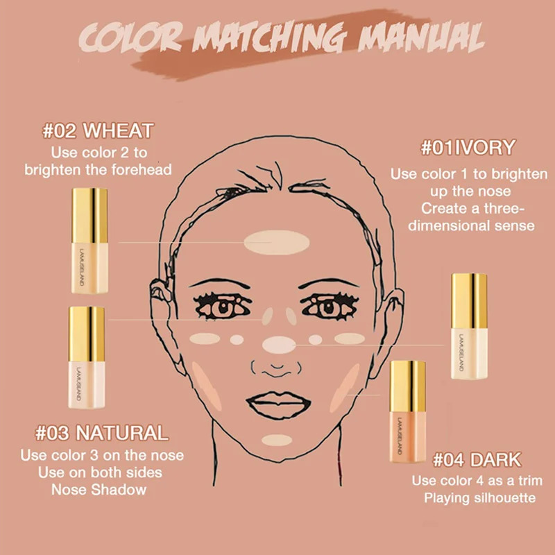 Orange Concealer Liquid Concealer Coverage Pores Invisible Full Dark Circles Lasting Foundation Cream Face Makeup 240627