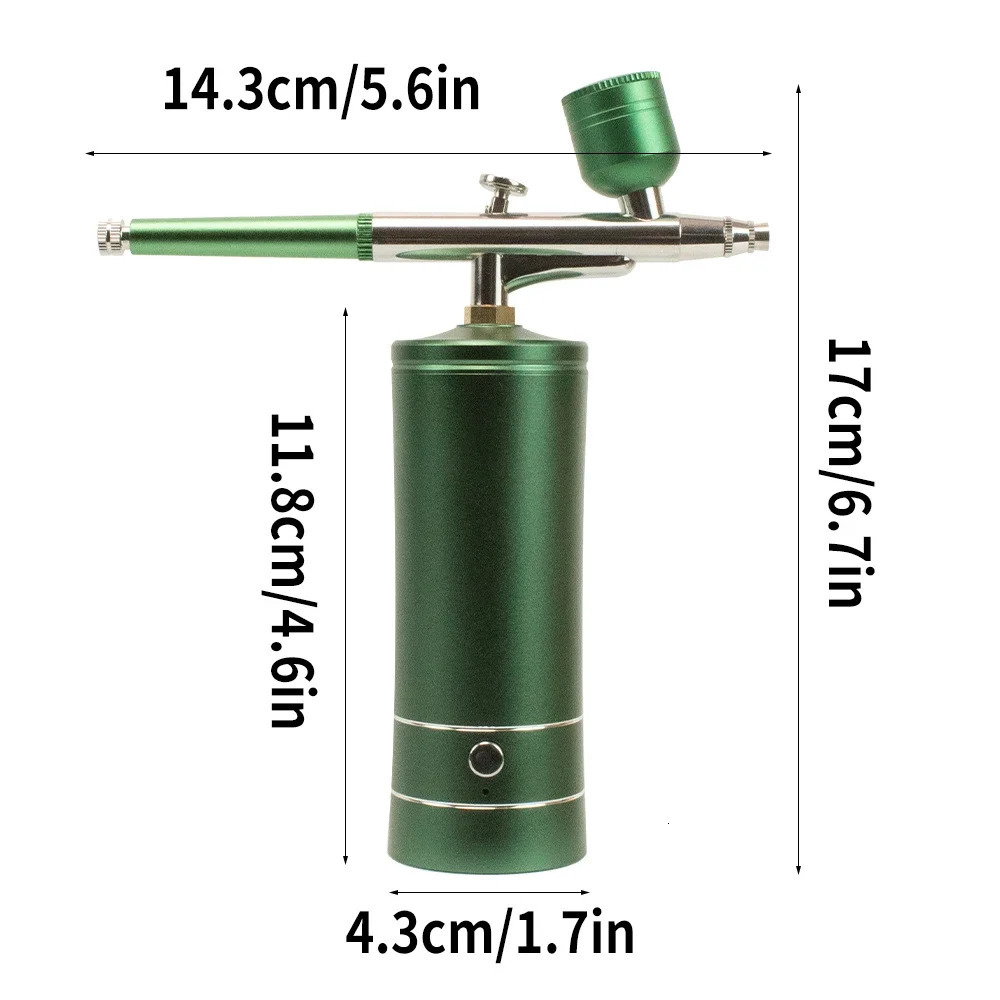 Portable Airbrush Nail Kit with Compressor Mini Cordless Sprayer Gun Perfect for Nails Manicure Art Cake Painting Craft Makeup 240627