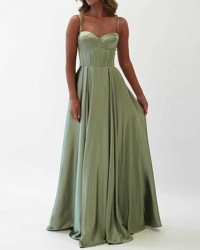 Basic Casual Women Dresses Women's Summer New Sexy Sleeveless Solid Silk Satin Split Dress