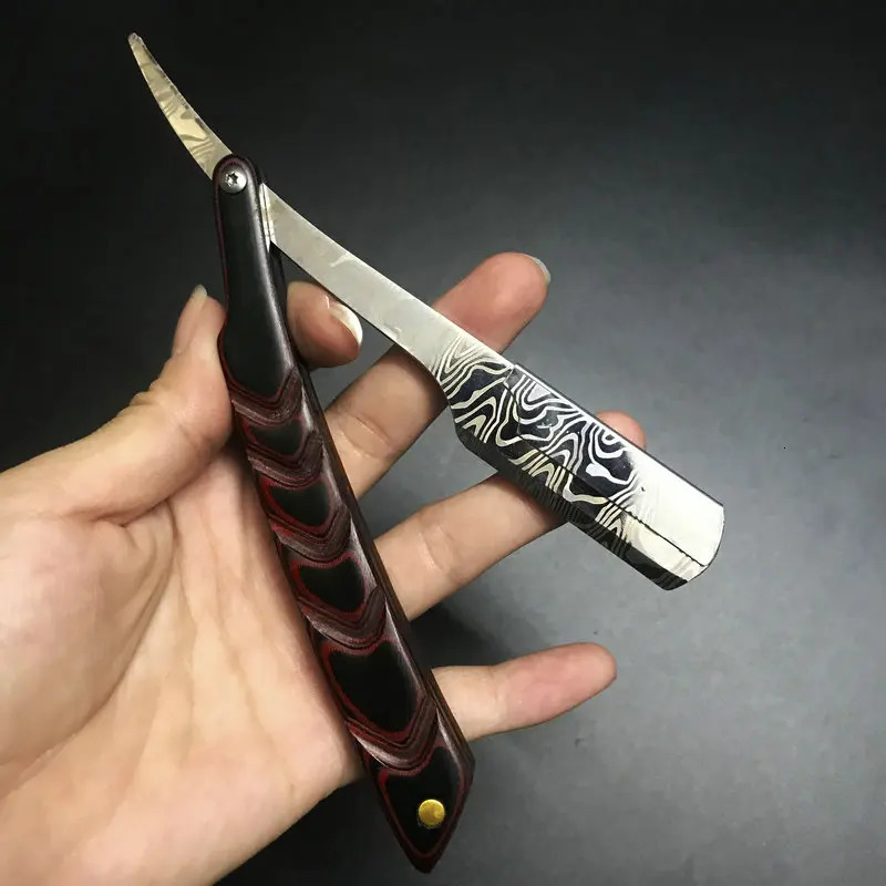 Men Professional Manual Shaver Straight Edge Stainless Steel Barber Razor Folding Shaving Shave Beard Cutter Gift 240627