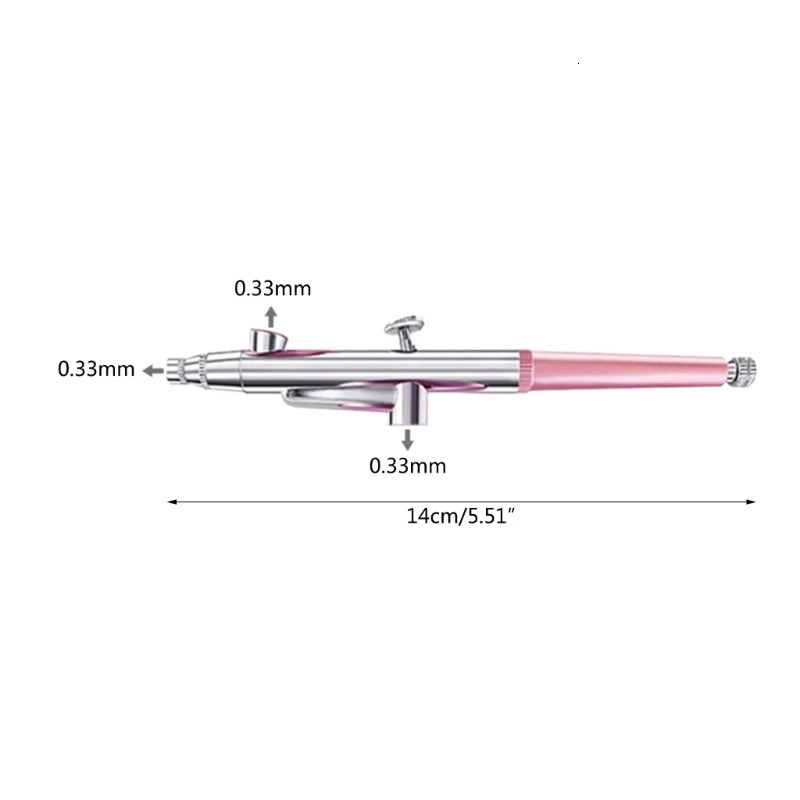 Air Brush Double Action Gravity Feed Nozzle Spray Guns Cake Decorating Brushes For Nail Manicure Art Crafts Cake Art M4YD 240627