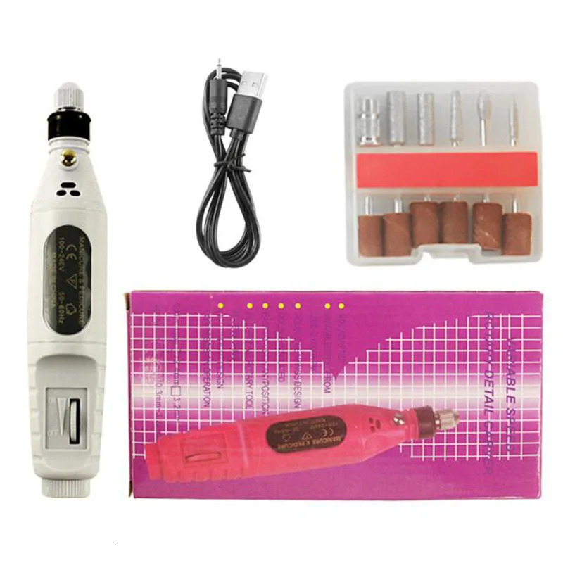 Original Electric Nail Drill Machine Set Pedicure Grinding Equipment Mill For Manicure Professional Strong Nail Polishing Tool 240627