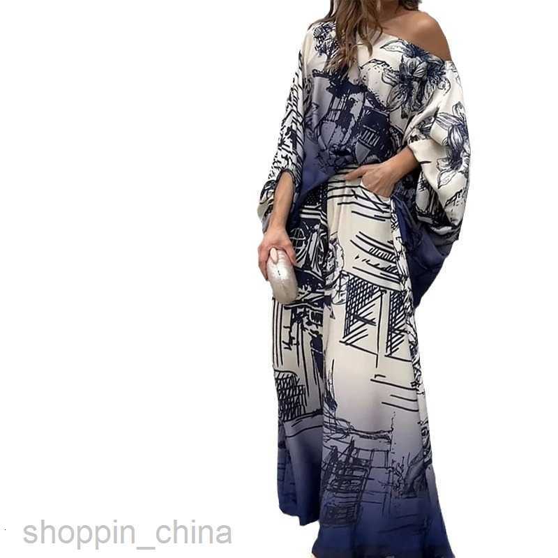 Basic Casual Women Dresses New Women's Autumn New Fashion Print Loose Fashion Two Piece Set