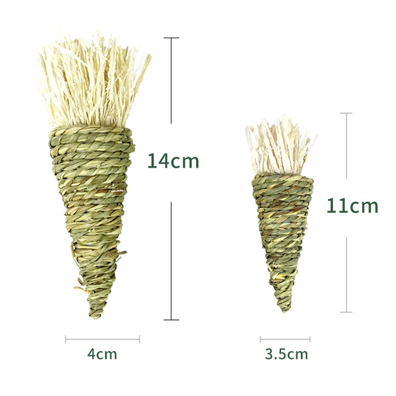 1pc Hamster Rabbit Chinchilla Molar Toy Rattan Bite Resistant Hamster Molar Toy