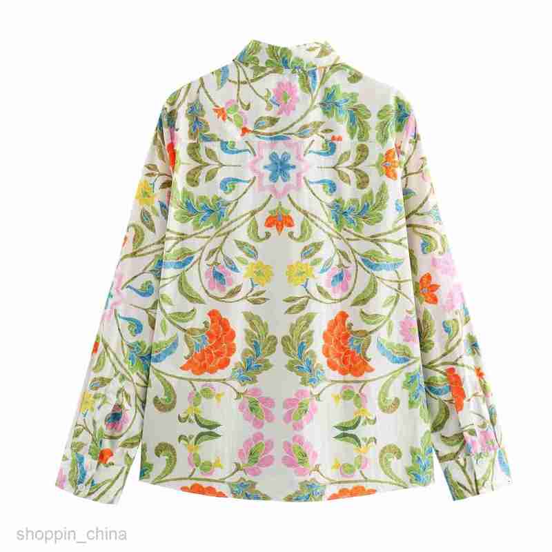 Women Two Piece Sets Pants Summer Women's Lapel Loose Print Long sleeved Shirt+Pants Casual Fashion Set